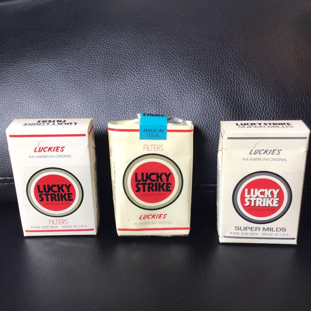 ラッキーストライク ヴィンテージ タバコ 空箱 lucky strike 旧型