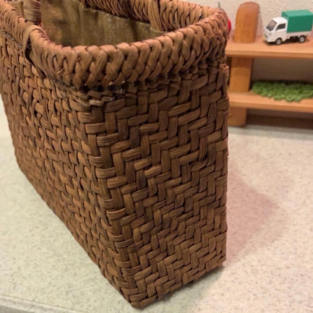 国産　山葡萄　籠バック③