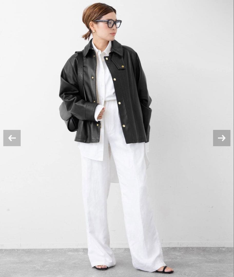 Deuxieme Classe CINQUANTA/チンクアンタ レザーブルゾン