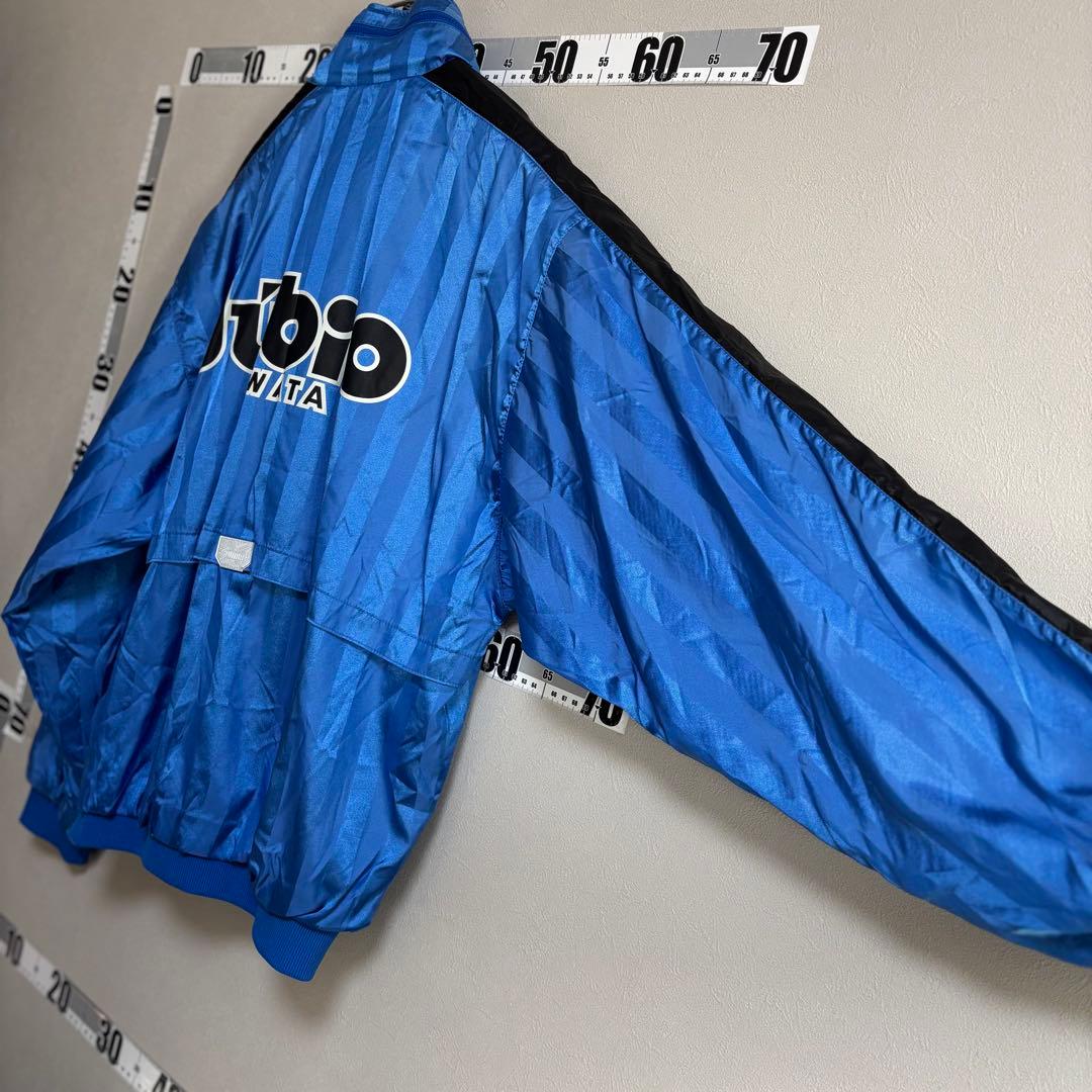 青黒 PUMA プーマ ヤマハ ジュビロ磐JUBILO ナイロンジャケット ML