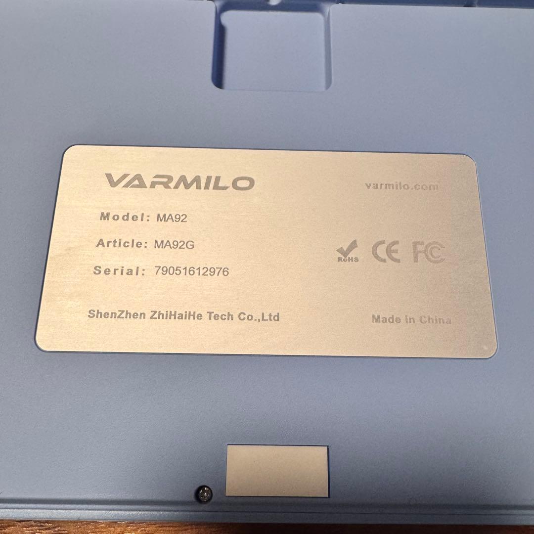 VARMILO MA92メカニカルキーボード 海の音色 赤軸【極美品】