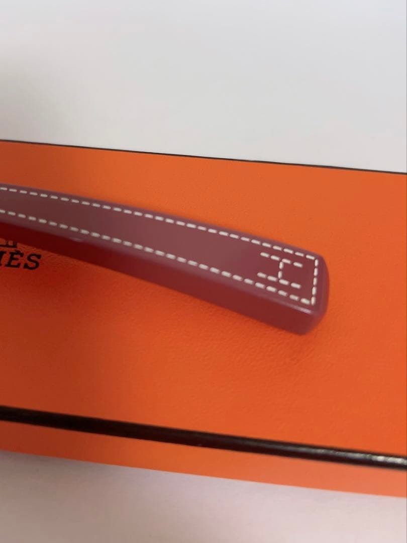 エルメス　HERMES バッファローホーン　髪留め　かんざし　ヘアアクセサリー