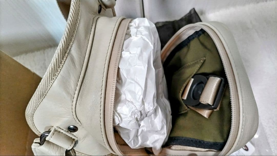 ひ*う様 限定 2ウェイレッグバッグⅡLD エグザリート レザー サンドベージュ