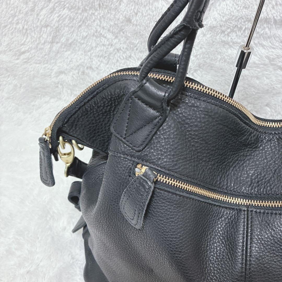 ✨美品✨　ear PAPILLONNER レザー 2WAY トートバッグ　大容量