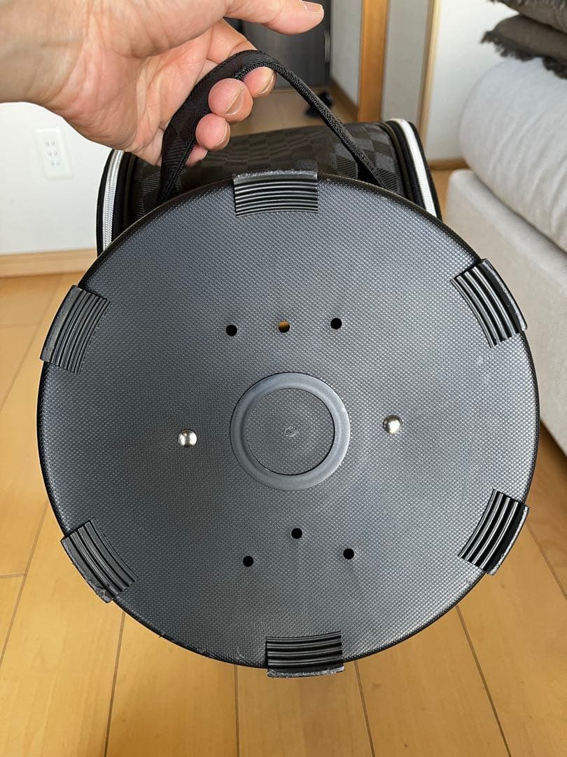 専用　極美品XXIOゼクシオ 軽量キャディバッグ　ブラックチェック　ペットボトル