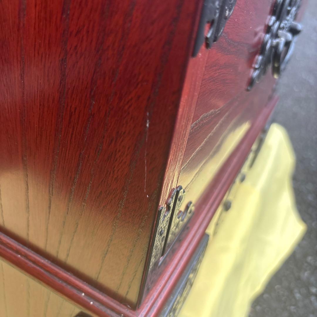 工芸家具　国産　飛鳥工芸　3段箪笥