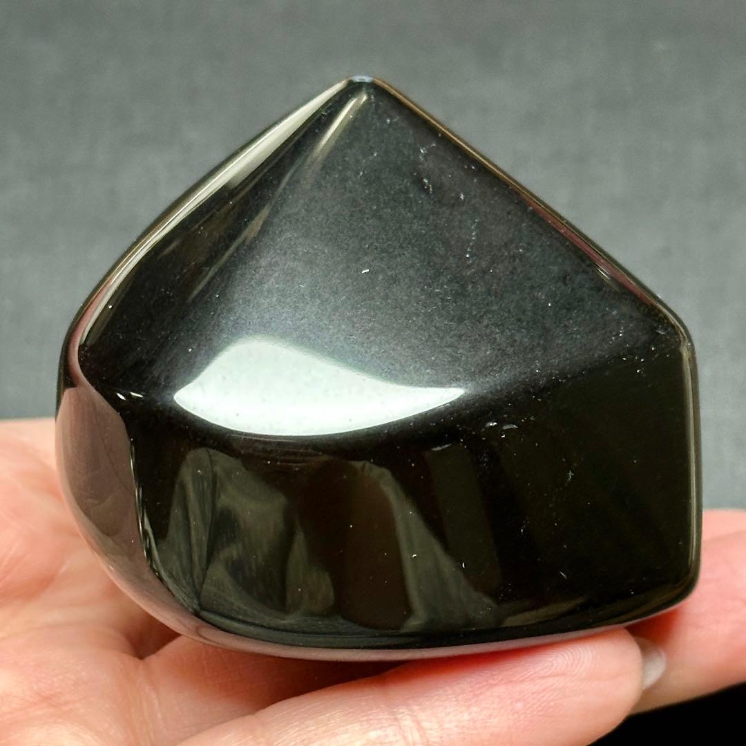 レインボーオブシディアン ハート 置物 MY473