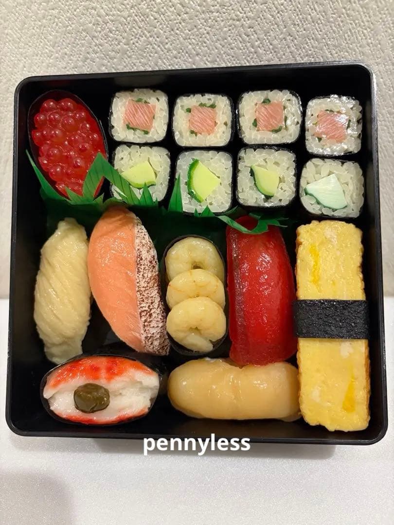 食品サンプル　実物大リアル寿司　35貫