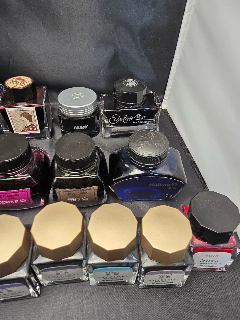 大量の万年筆インク