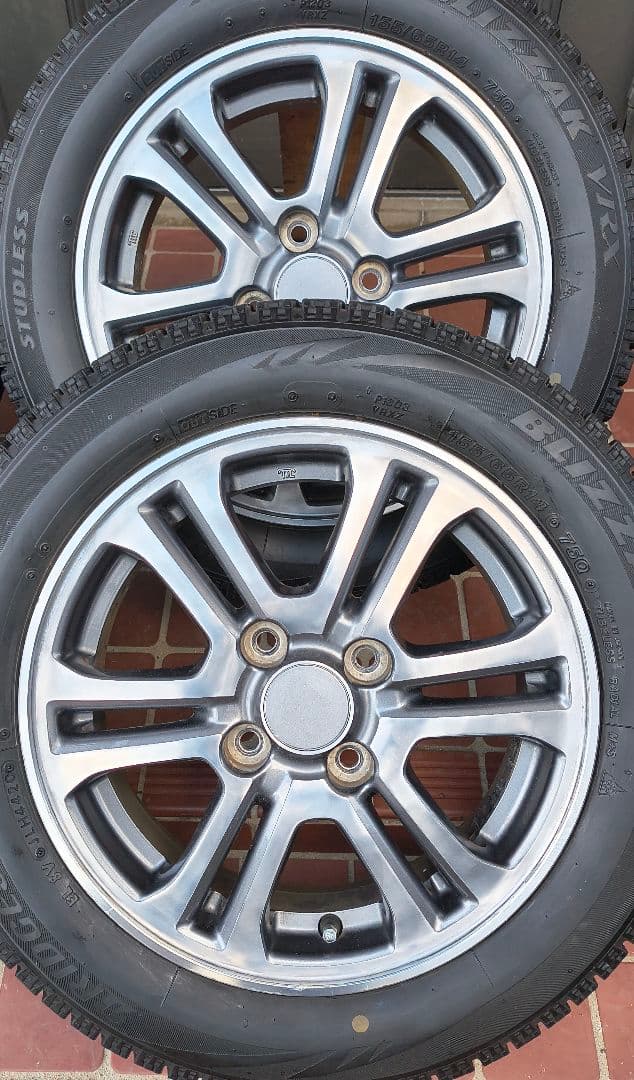 スタッドレス＆アルミホイール14インチ４本セット　送料込み