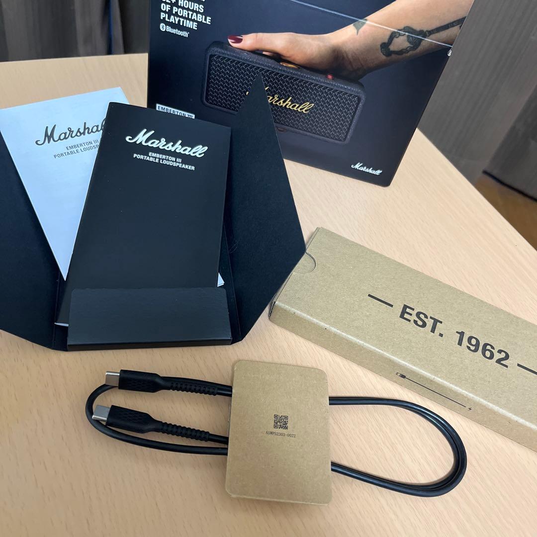 【新品未使用】Marshall Emberton III 3 ブラック