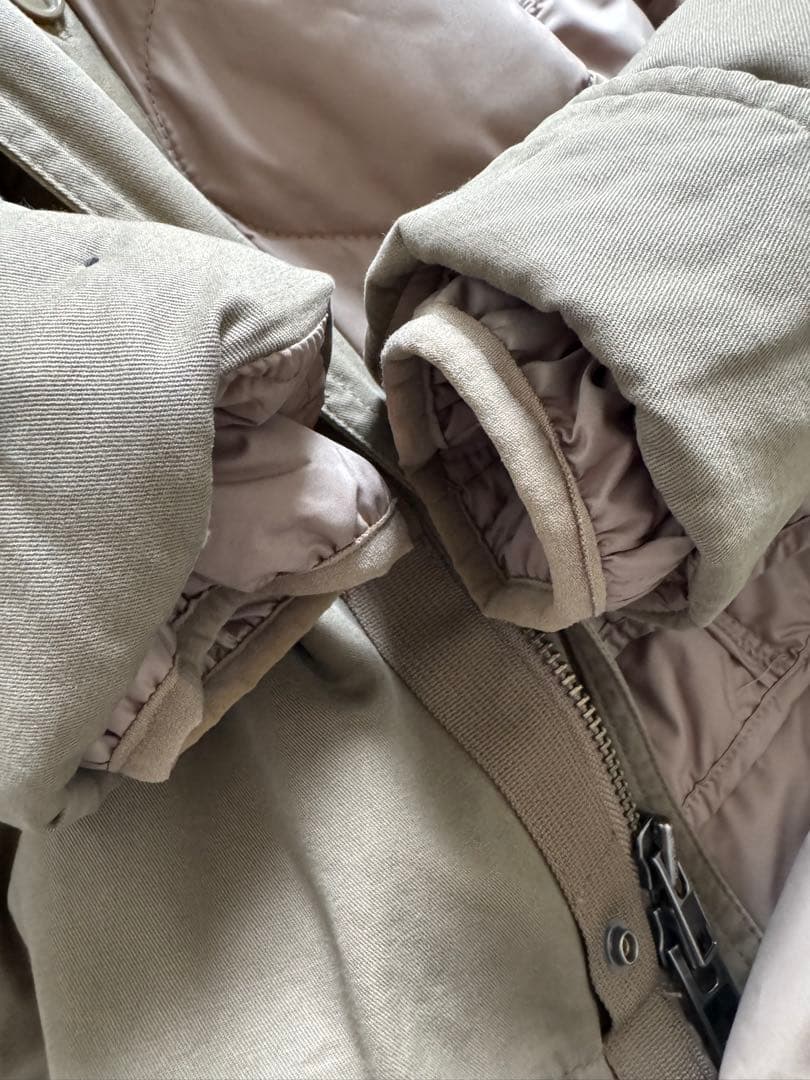 WOOLRICHモッズコート ラビット/コヨーテファー ライナー付