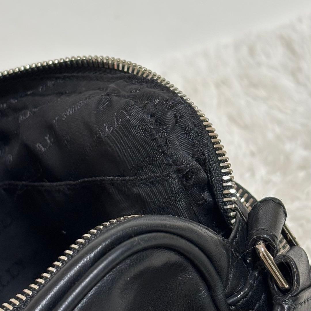 BALLY バリー ロゴ入り ショルダーバッグ レザー 斜め掛け