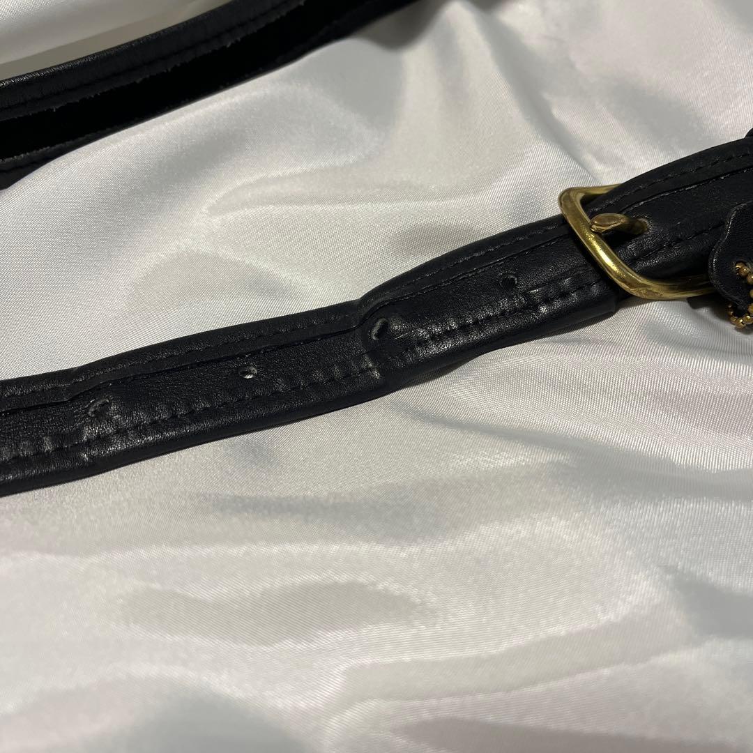 オールドコーチ9038ターンロック黒ショルダーバッグ　ヴィンテージ