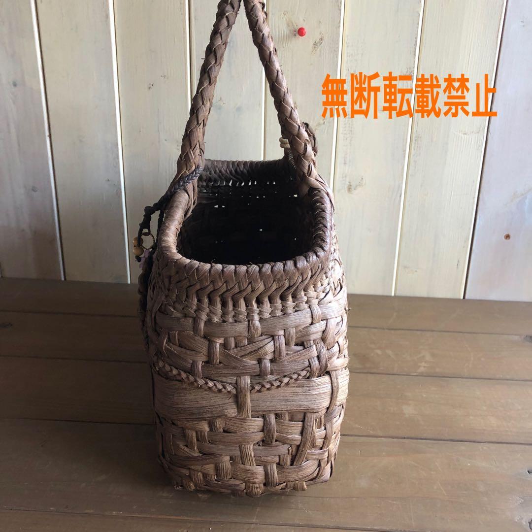 国産山葡萄カゴバック(手作り)