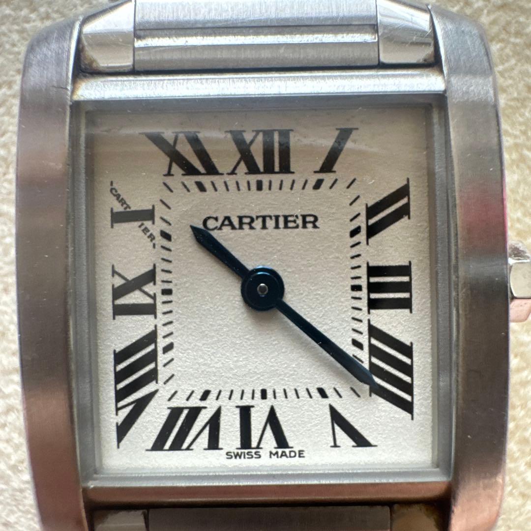 カルティエ タンクフランセーズ レディース　予備コマあり