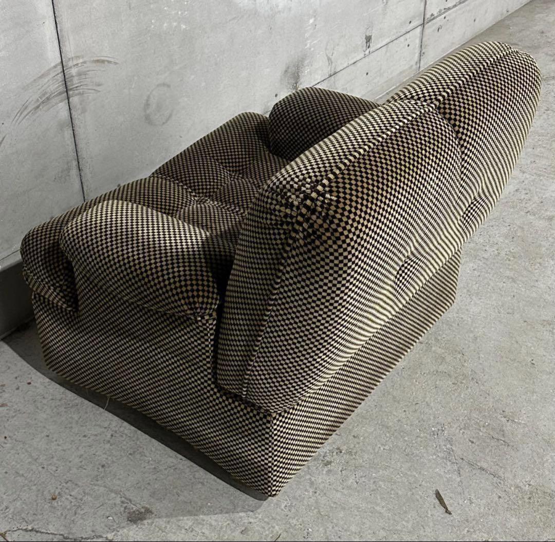 ✦70’s✦昭和レトロ 千鳥格子 1人掛ソファ｜昭和レトロ ミッドセンチュリー②