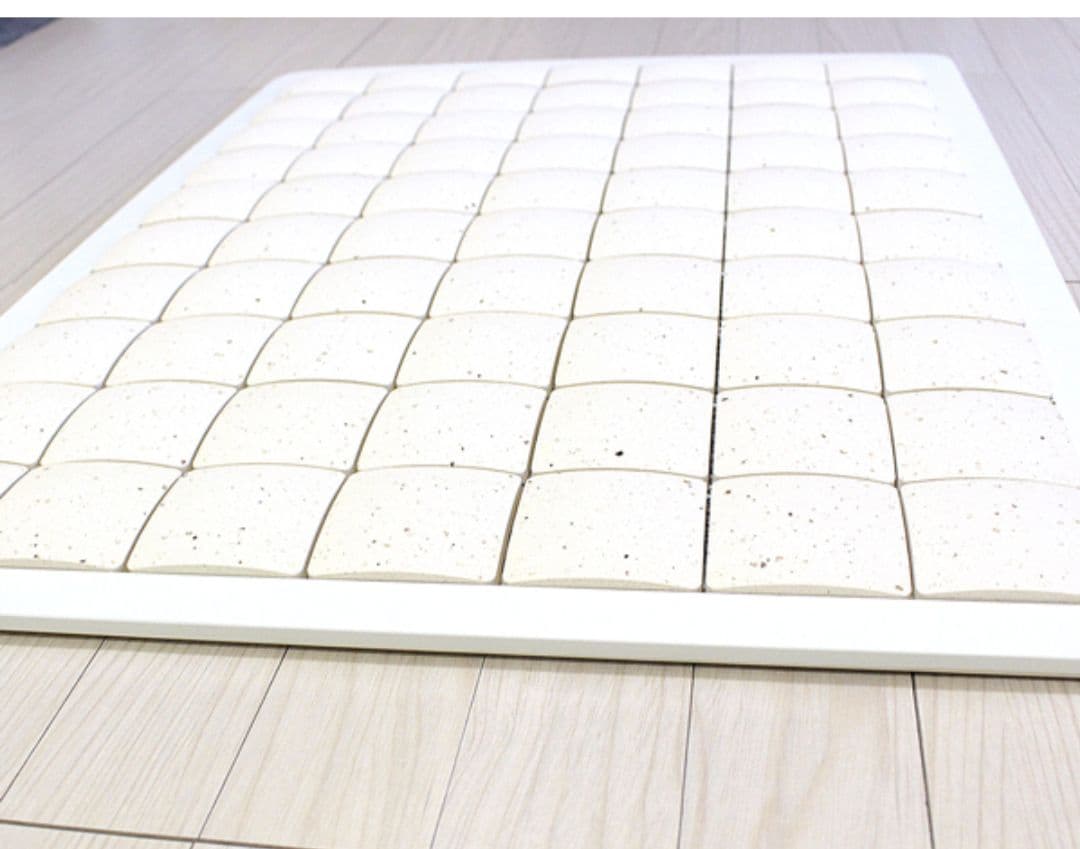 珪藻土タイルバスマット ピュアリフレ ホワイト Lサイズ