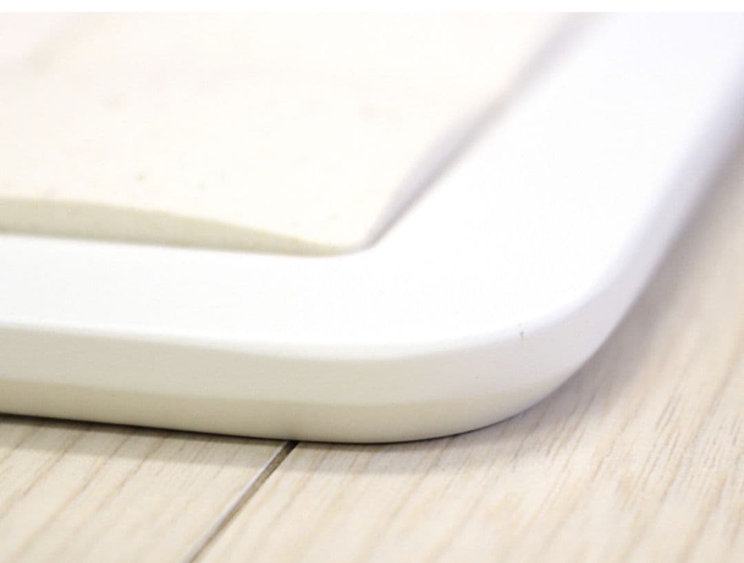 珪藻土タイルバスマット ピュアリフレ ホワイト Lサイズ