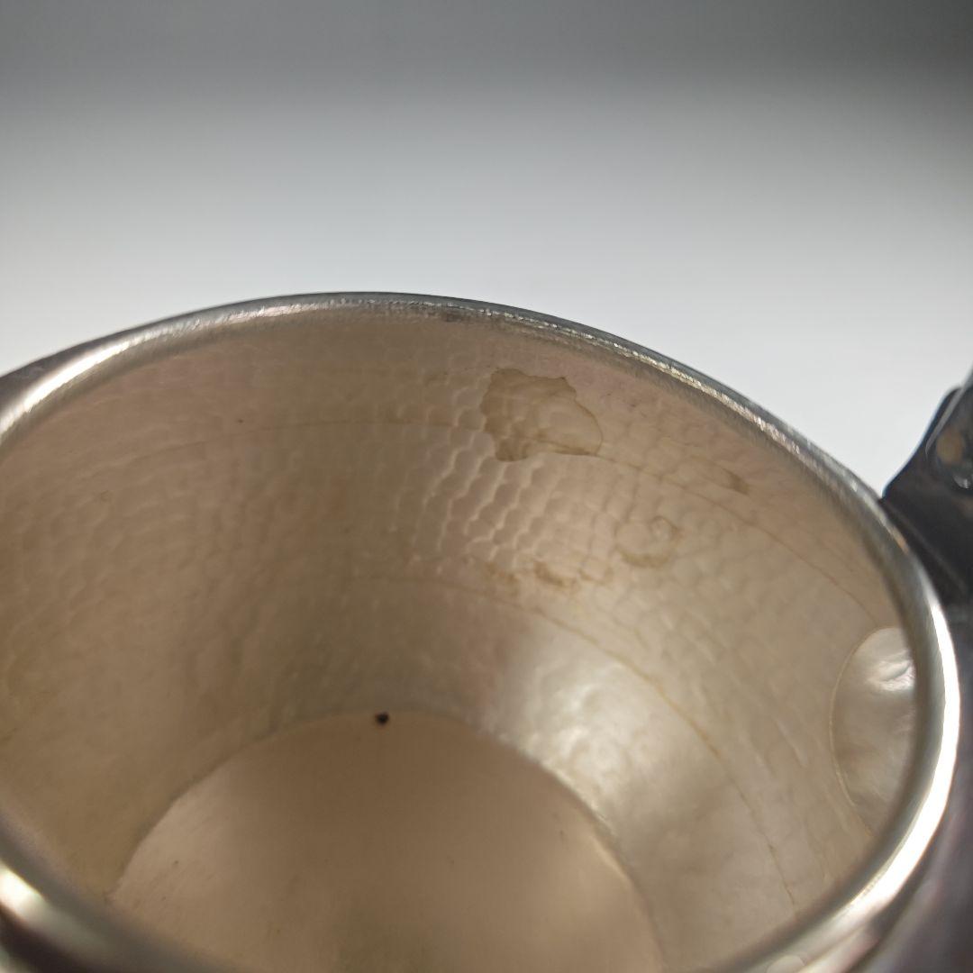 ウ303 急須『銀川堂　峰斎作』『燻銀　いぶし銀　水注　薬缶』茶道具　銅製