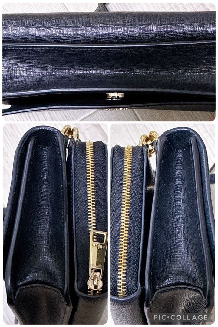 極美品 フルラ バッグ リーヴァ L ショルダーバッグ お財布バッグ 一体型