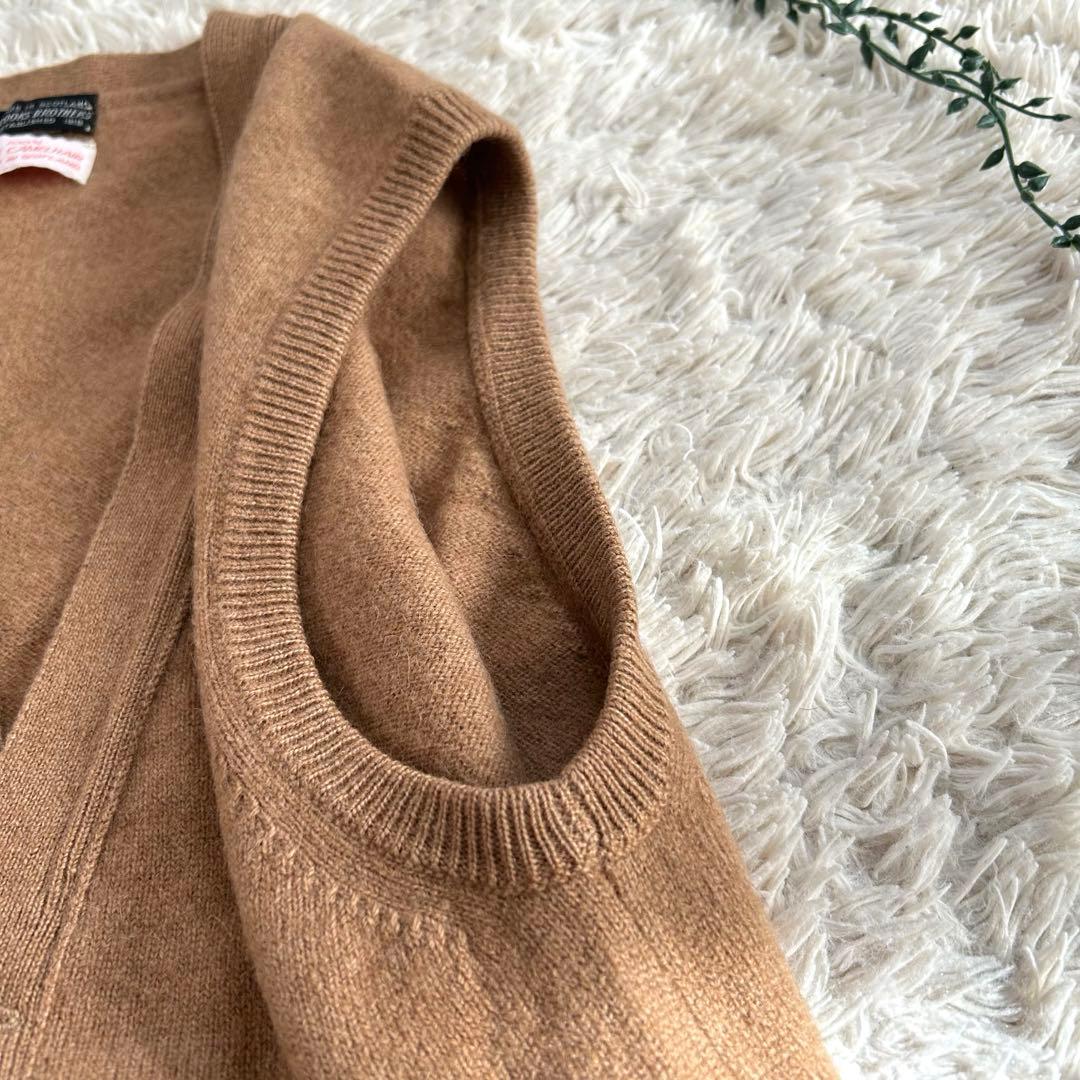 スコットランド製　ブルックスブラザーズ　カシミヤ100% ニットベスト