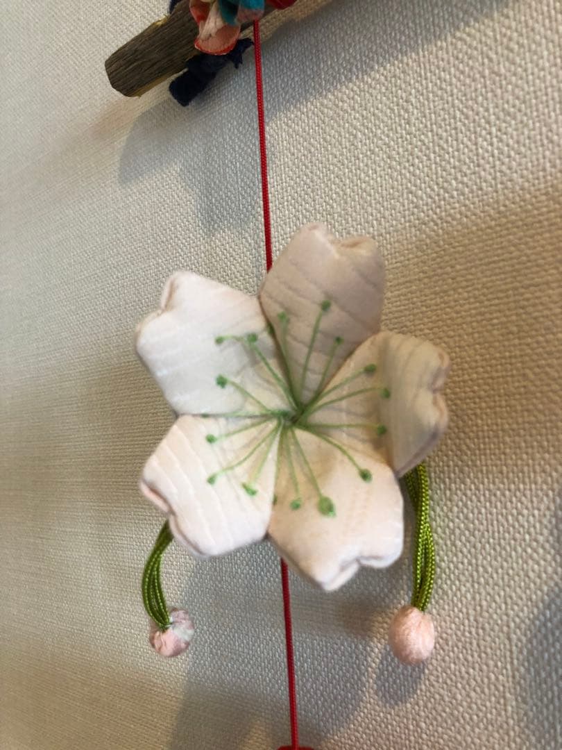 桃の節句の壁掛け①　吊るし飾り　吊るし雛