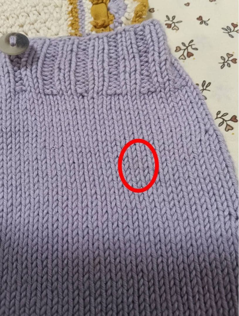 Misha&puff ラベンダー かぎ編みロンパース 3-4y