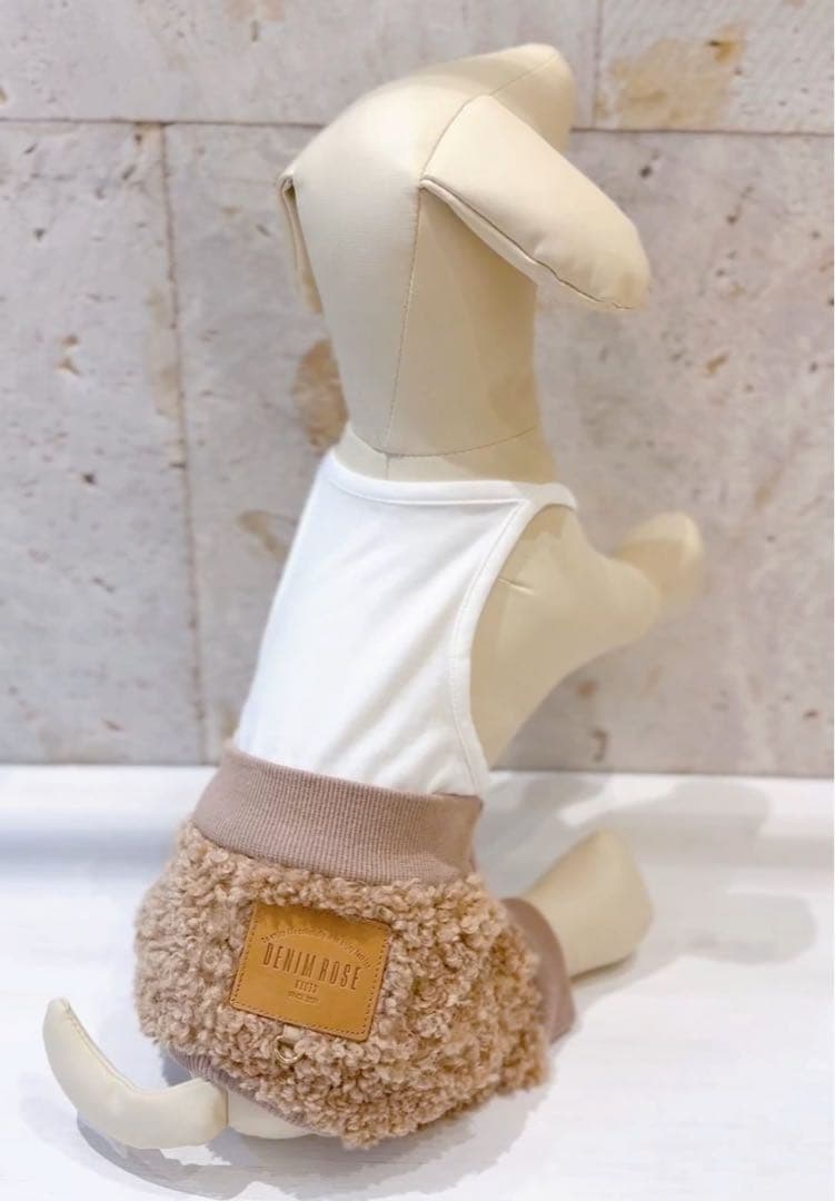 デニムローズ　ワッペンボアパンツ