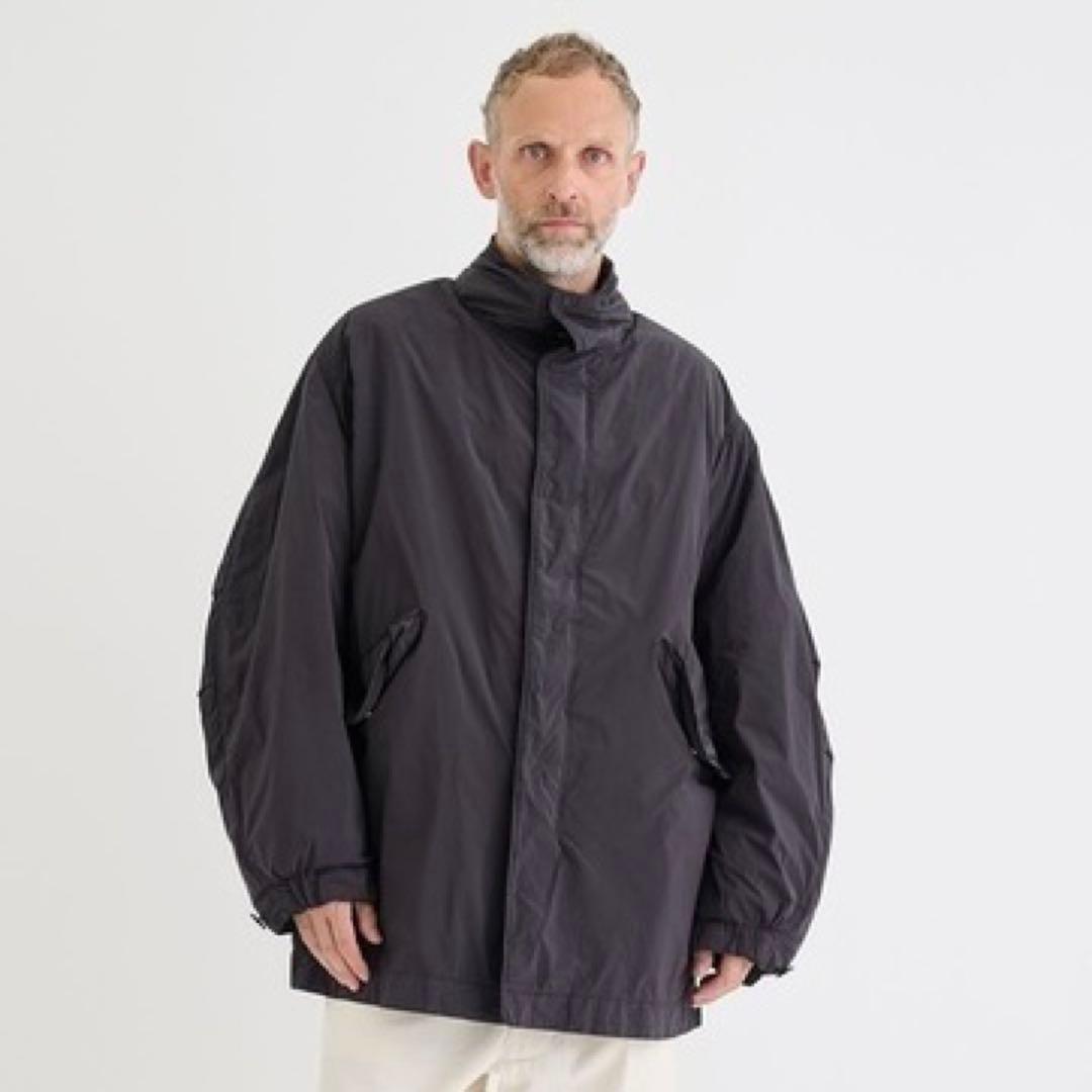 ATON / AIR WEATHER SHORT MODS COAT ブラック