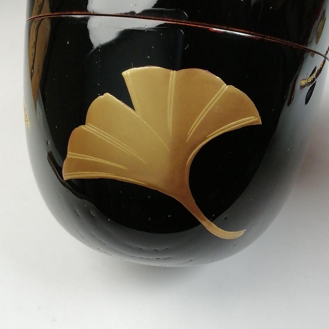 Ｗ１７９　棗　『鵬雲斎好写　五葉棗』『吉田一峰 作』　共箱　茶道具