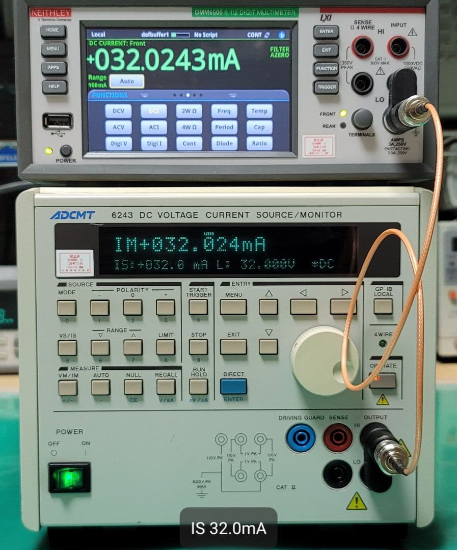 精度良 ADCMT 6243 DC VOLTAGE/CURRENT SOURCE