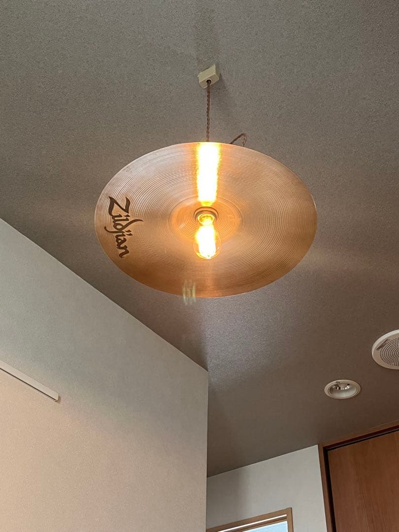 キャンペーン電球付き　ジルジャン18インチ　ペンダント照明　シンバル照明