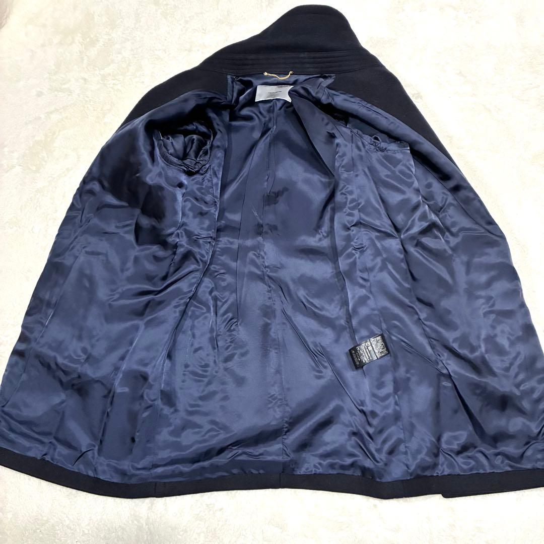 FRAMeWORK ラムリバーメルトンPコート ネイビー 38サイズ