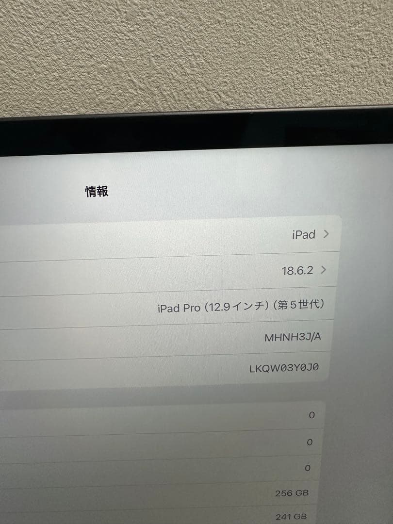 iPad Pro 12.9インチ　第五世代　256GB