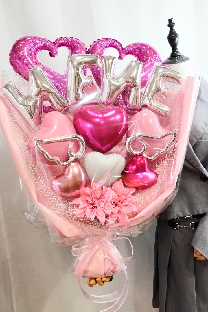 ※ご購入前に文字をご連絡下さい⭐︎NameバルーンBIGサイズ！卒業　（ローズ）