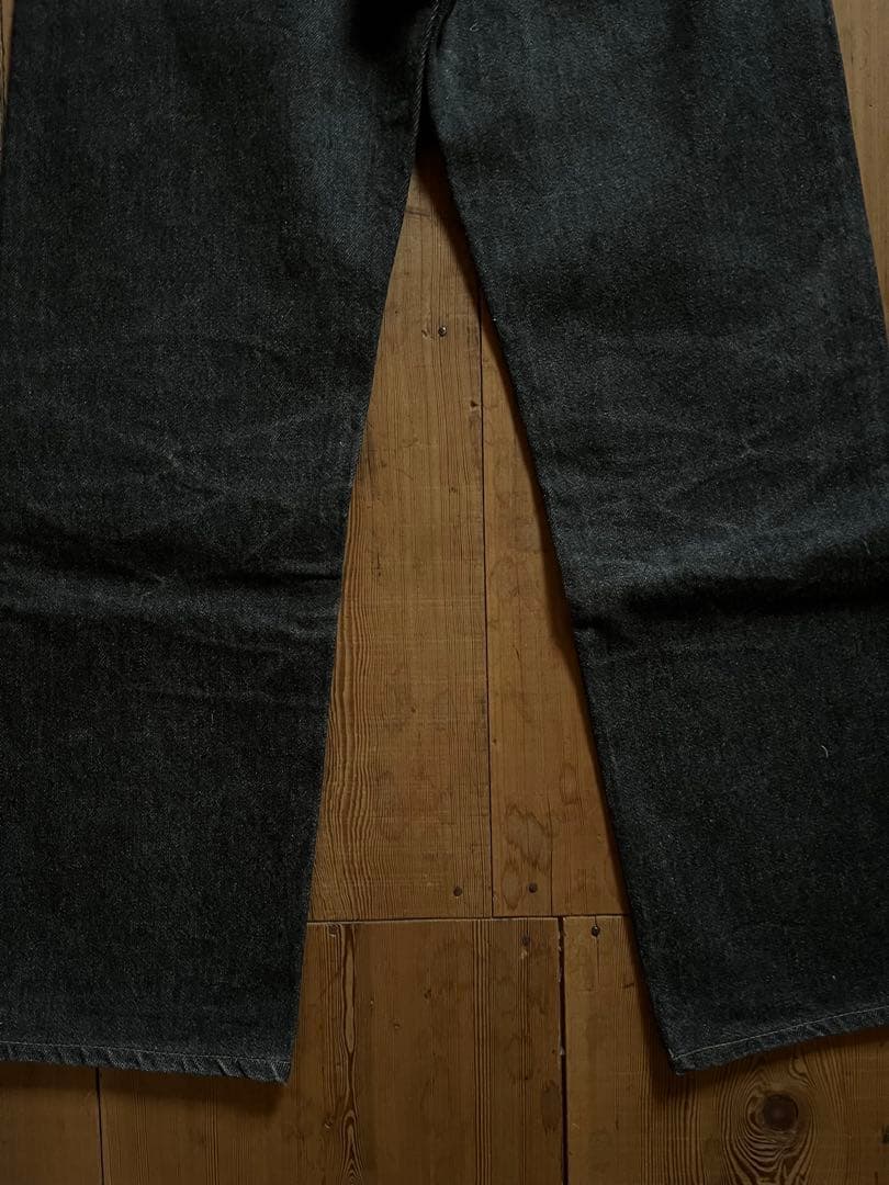 90s levi's 505-0259 先染めブラック　希少鬼ヒゲ　ハチノス