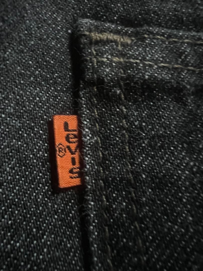 90s levi's 505-0259 先染めブラック　希少鬼ヒゲ　ハチノス