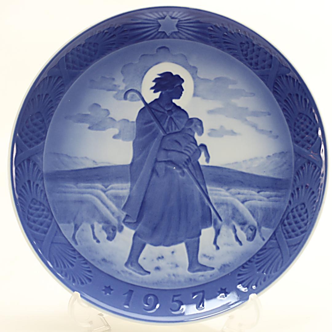 1957年 「羊と羊飼い」 イヤープレート ロイヤルコペンハーゲン