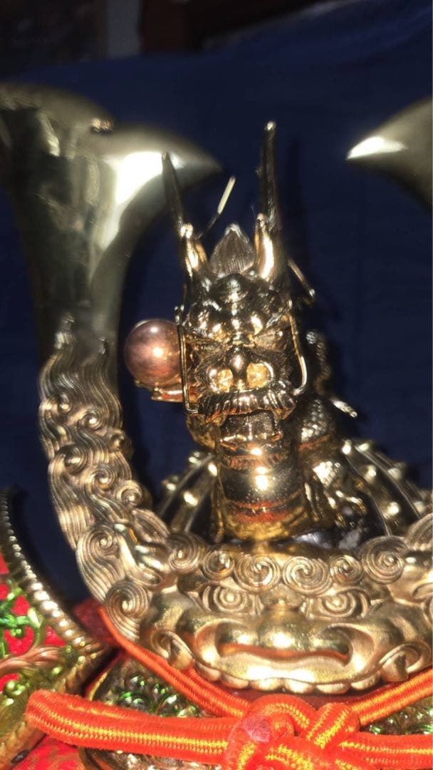 高岡銅器 特選 牡丹獅子星兜 五月人形 子供の日 初節句 兜 出世兜