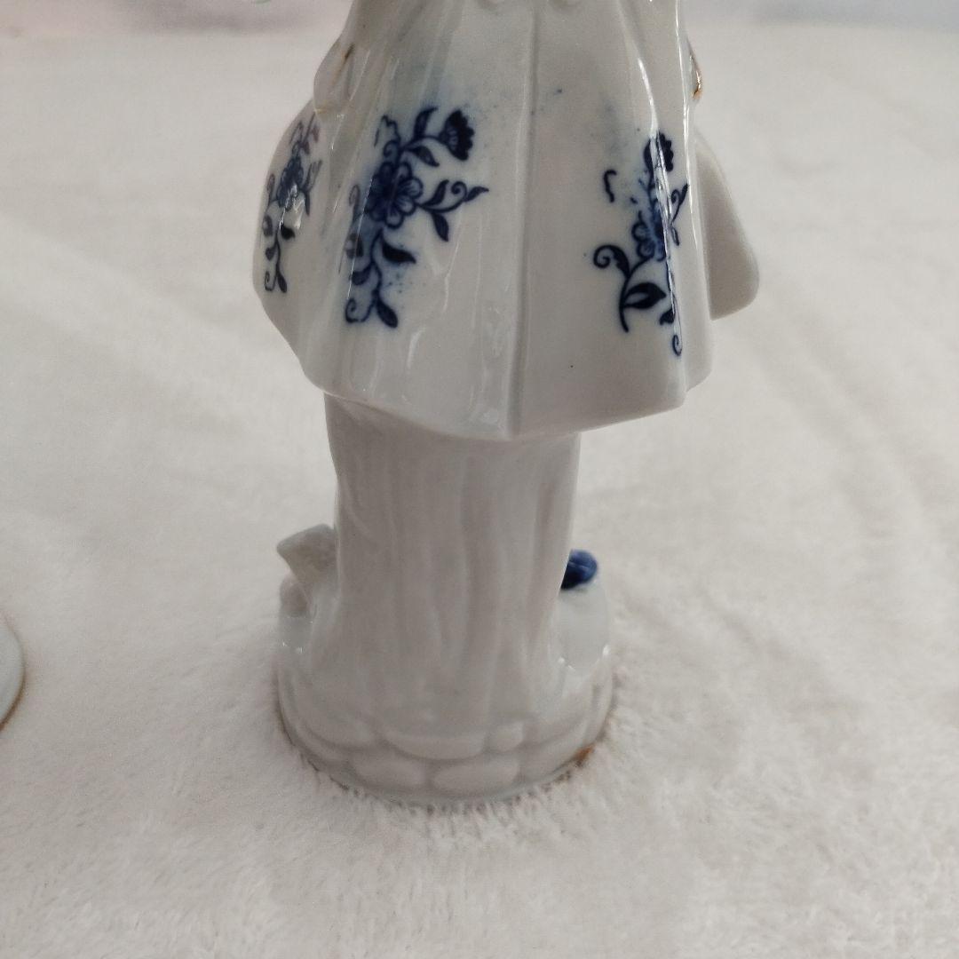 【美品】陶器　人形　男女ペアセット　インテリア 陶器人形 置物　オブジェ