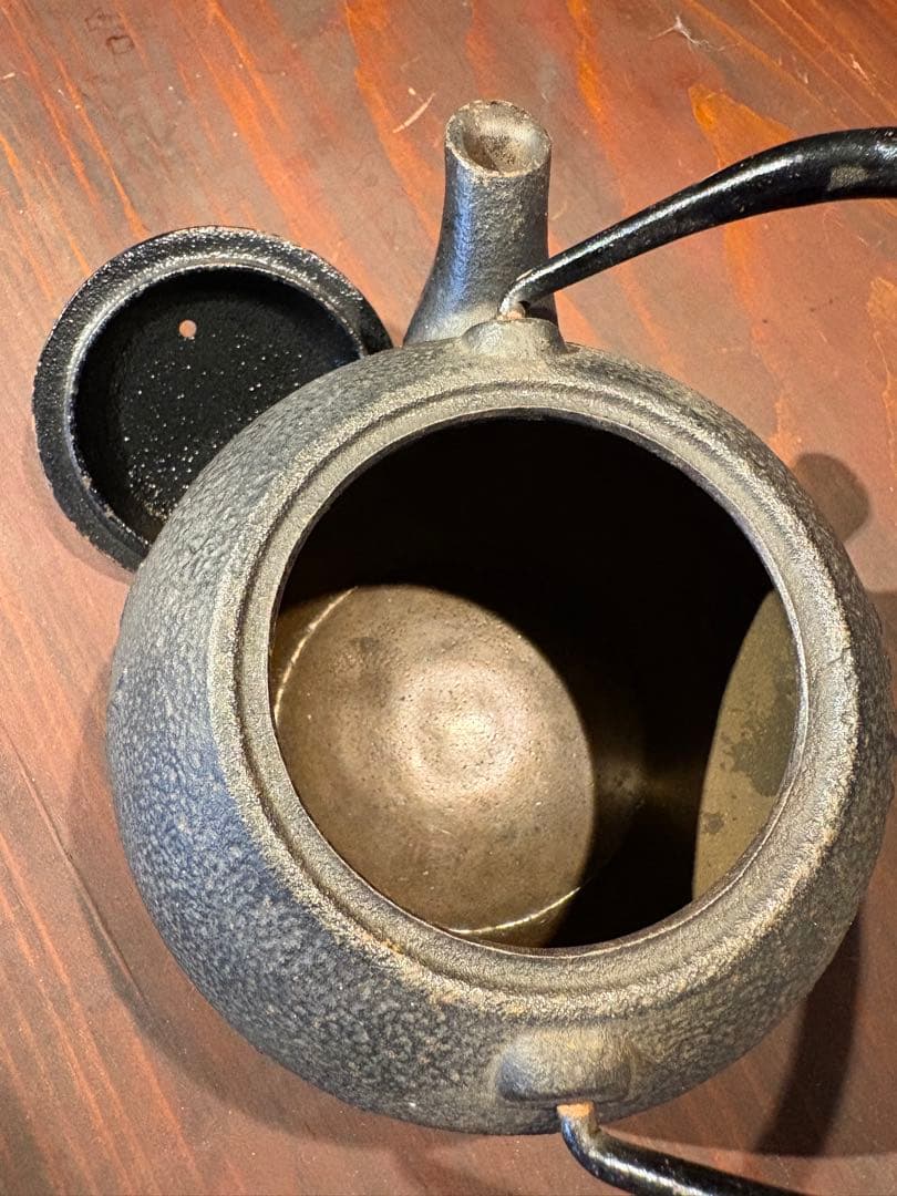 南部鉄器　鉄瓶　急須　梅