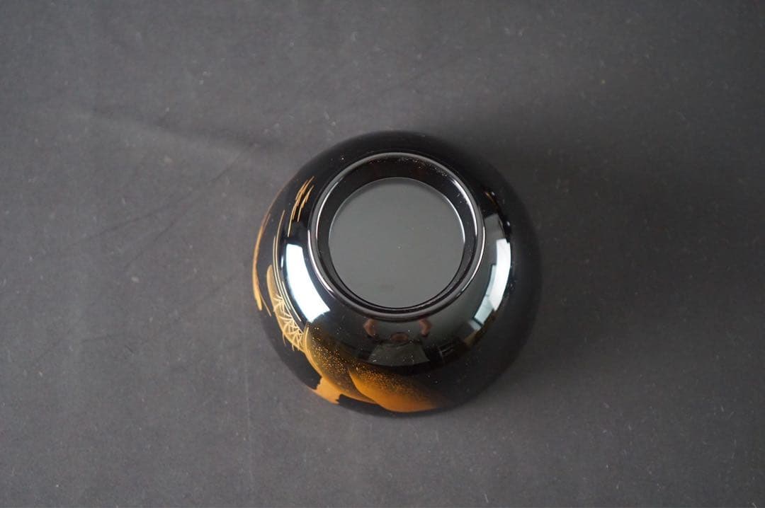 輪島塗 田谷漆器店 松蒔絵 煮物椀 三客 共箱 美品