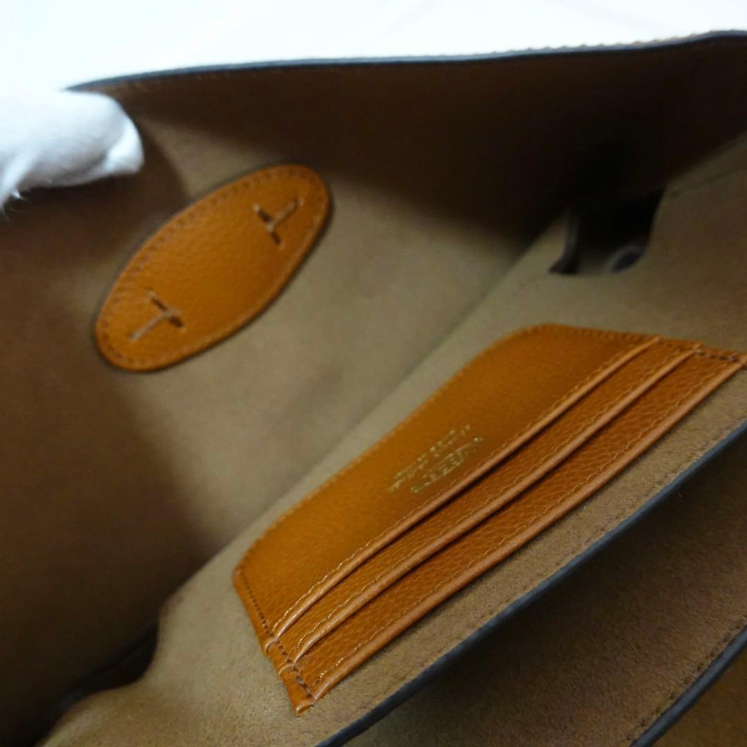 トッズ　T タイムレス　レザー　フラップ　ハンドバッグ ミニ　2way