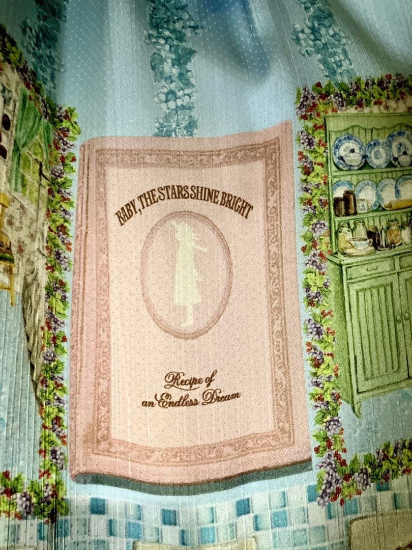 BABY 覚めない夢をみるためのRe・ci・pe柄 ワンピース カチューシャ