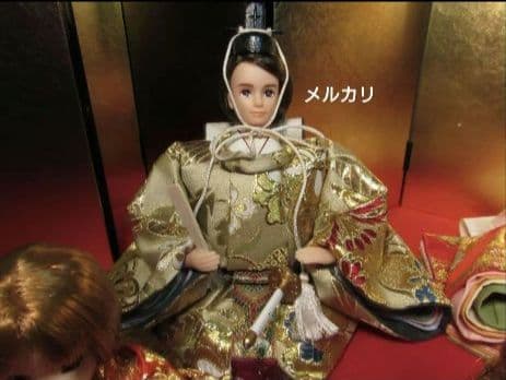 リカちゃんファミリー★親王 三人官女☆五人飾り☆雛人形 お雛様☆カスタム