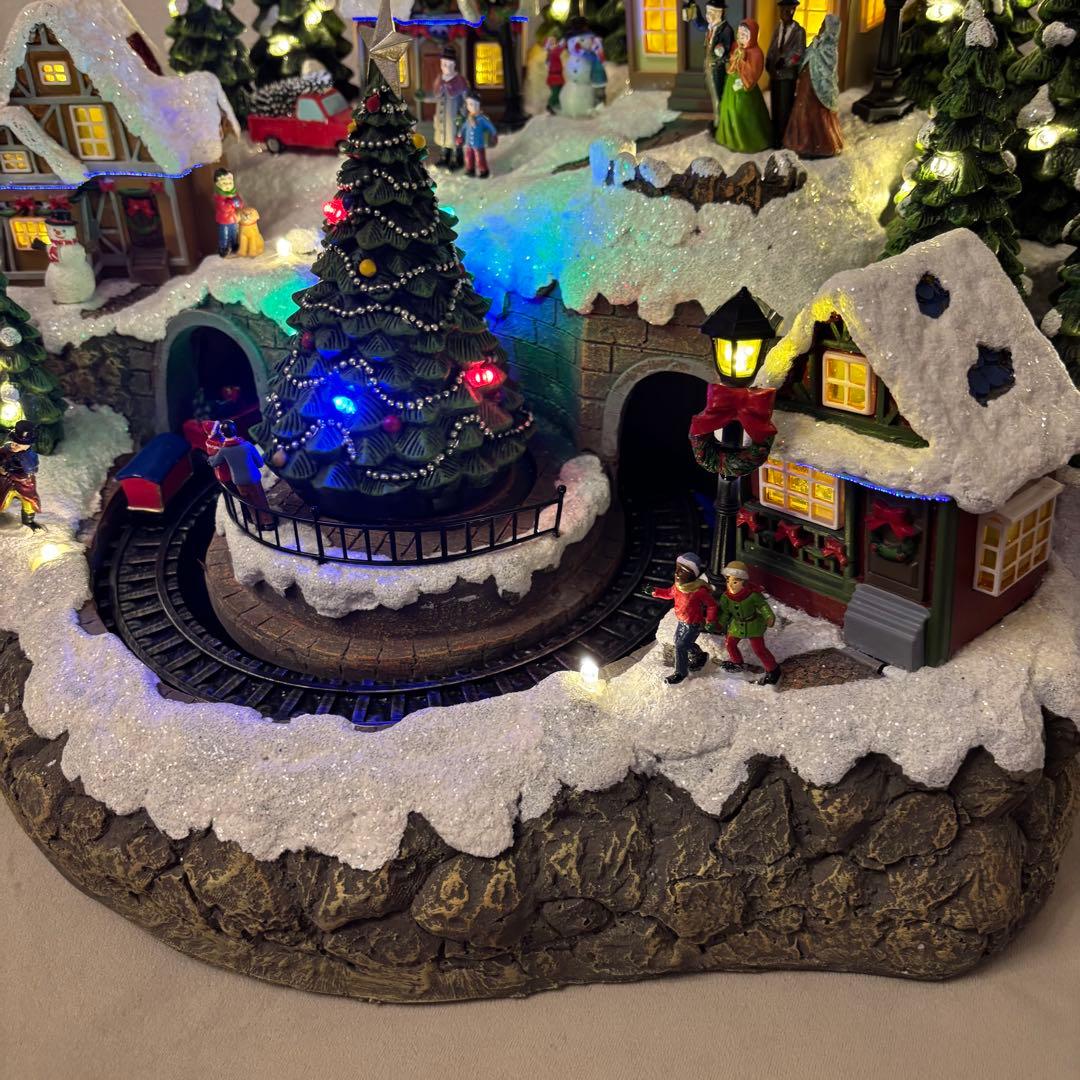 美品✨コストコ クリスマス オルゴール LED付き置物 音楽付き