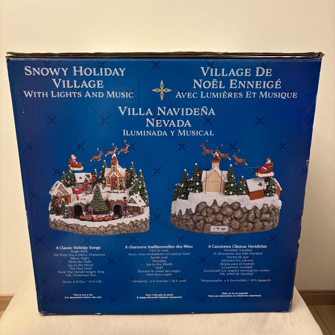 美品✨コストコ クリスマス オルゴール LED付き置物 音楽付き