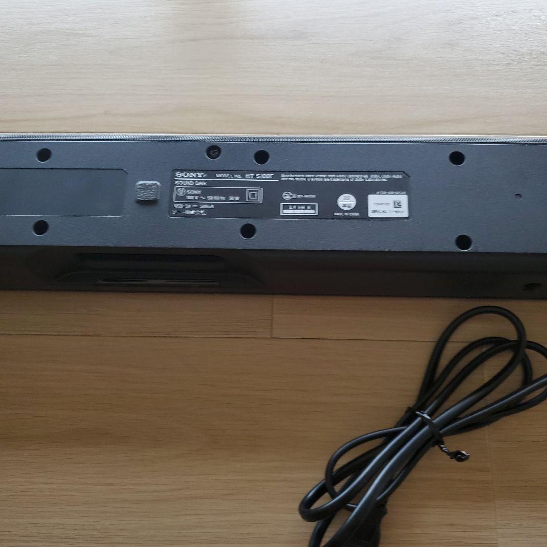美品✨SONY HT-S100F サウンドバー リモコン付き