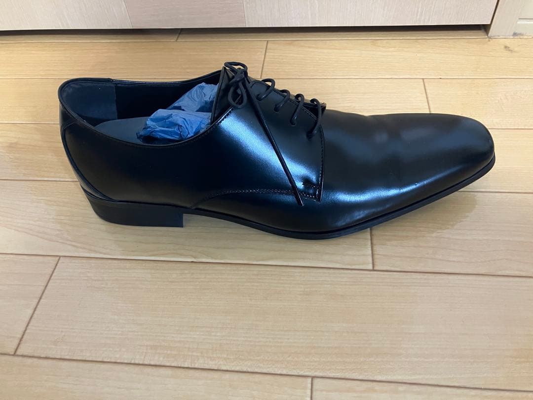 けい　結婚式　靴　メンズ用　27cm 黒のレザー ドレスシューズ